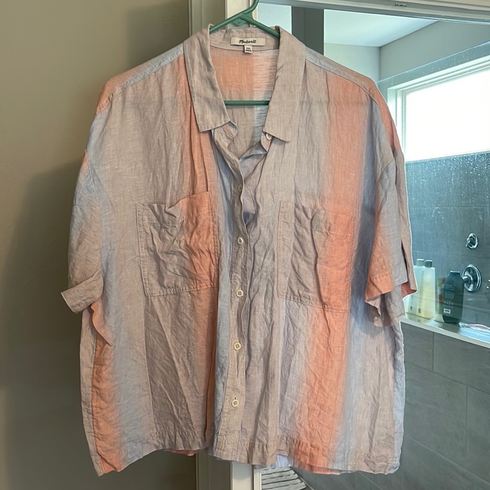 Madewell Linen Button Up Top